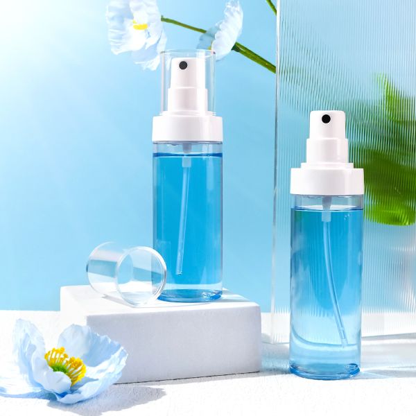 100ml Refillable Plastic Spray Bottle with Fine Mist Sprayer and Food-Grade PET for Cosmetic Packaging