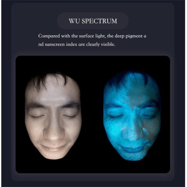 Máquina de Análise de Pele 3D Portátil Pigmento de Rugas Scanner para o Rosto