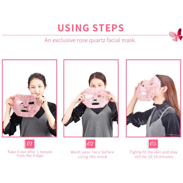 28cm Natural Cool Skin Facial Green Fluorite Jade Mask For Female