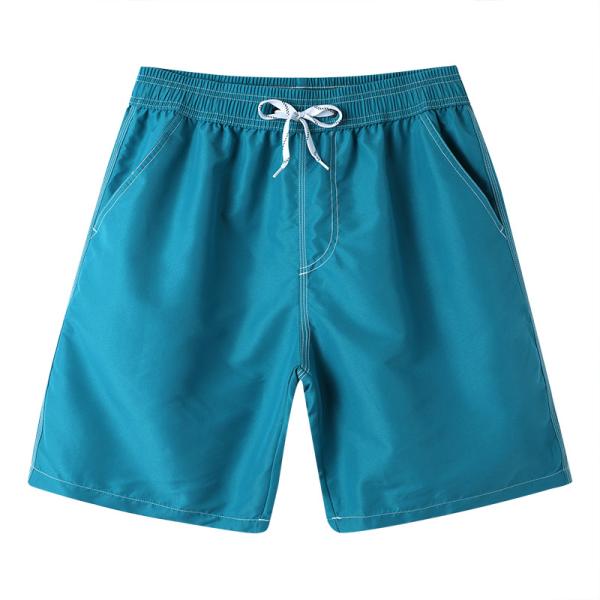 Pantalon de plage pour hommes de couleur solide 5 minutes