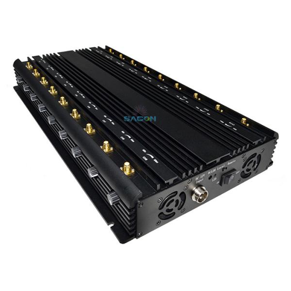 18 Antennas 42W High Power Cell Phone Signal Jammer with 40m Jamming Radius