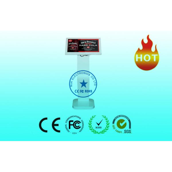 1080P LCD Touch Screen Digital Signage Kiosk , Free Standing Kiosk Horizontal