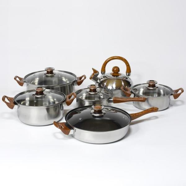 cookware set wholesale NonStick pots and pans set stainless steel Granite pots 13 pcs set