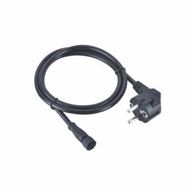 Fêmea do conector fêmea do código de 14AWG M12 3 Pin Cable S para obstruir o cabo distribuidor de corrente
