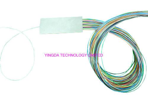 Mini Module Steel Tube 1X64 Fiber Optic PLC Splitter SC Blue Connectors