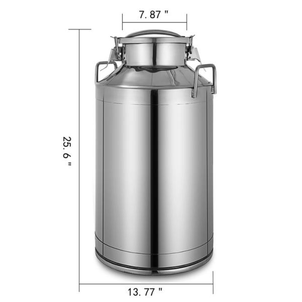 Контейнер для молока из нержавеющей стали, OEM Ss Milk Can 50L