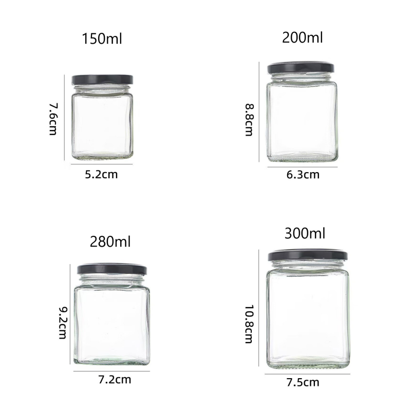 Impact Resistant Glass Sauces Packaging Jars For Chili