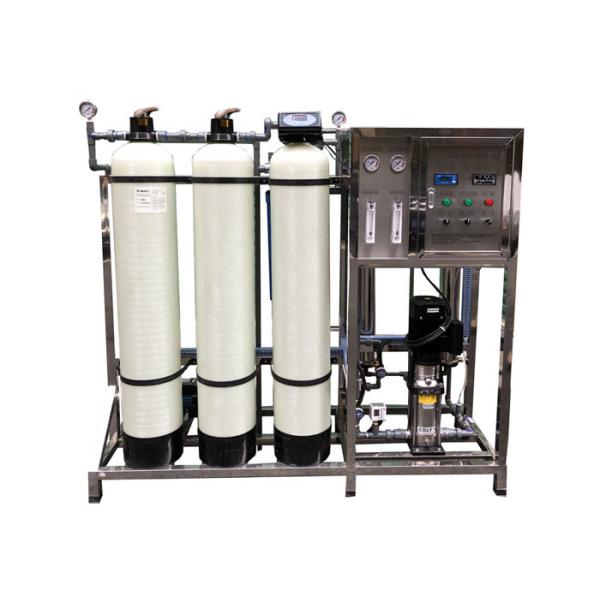 FRP Reverse Osmosis Filtration Systems 500L RO Mineral Pure Water Desalination Filter Machine With Sand Filter