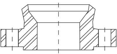 Dimensions of Expander Flanges Мычка легированной стали ASTM A182F2 класса 200 стороны DN15 детандера поднятая фланцом