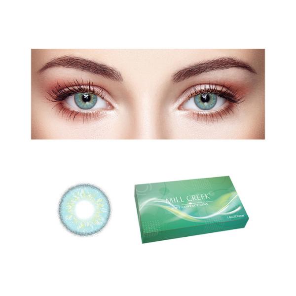 Oem Brilliant Blue Green Contacts Colored Eye Contacts Non Prescription 14mm
