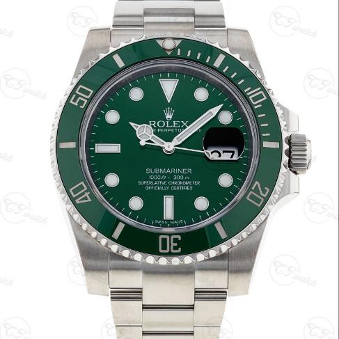 Super Clone Rolex Submariner Watch 116610LV Green Plate 40MM 3135 Movement