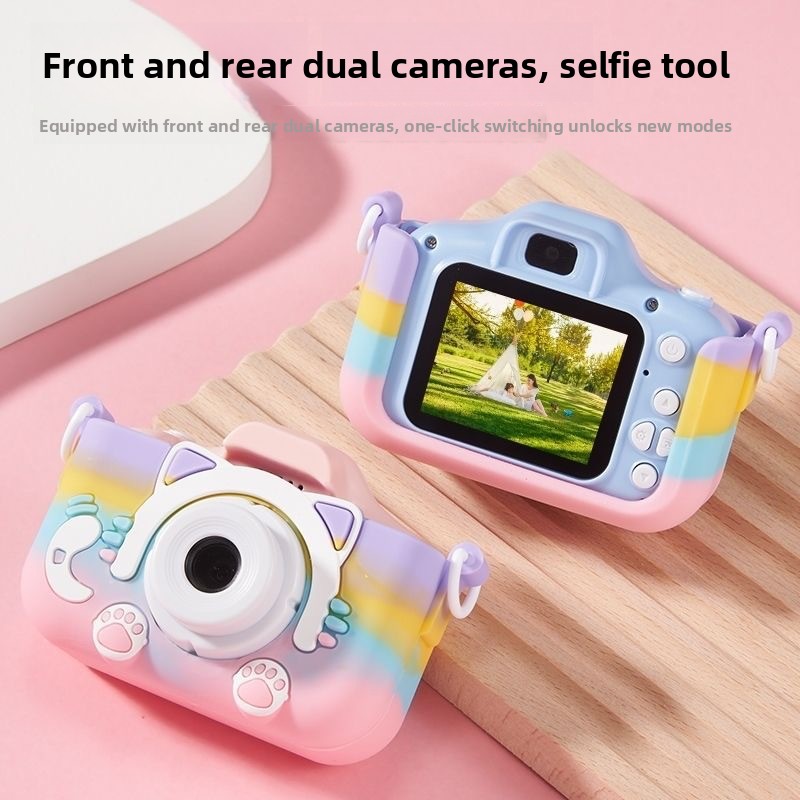 DLC High Quality Kids Camera , HD Dual Cameras, 1080P Video Recording, Auto Focus, Face Recognition, Multiple Filters