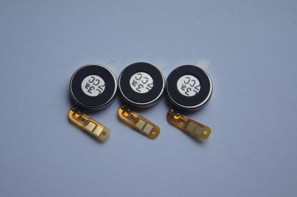 Small Thin DC 3V 10mm Vibration Motor Flat Coin , Brushed Dc Flat Vibrating Motor