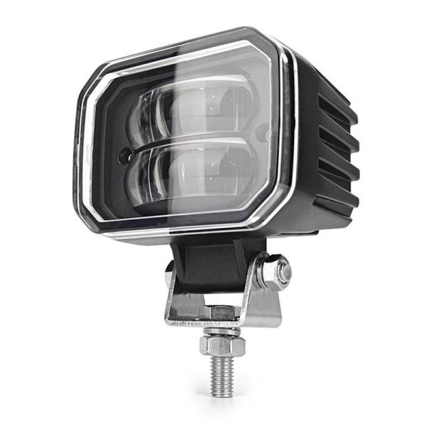 10V - 80V de montacargas Luz de zona roja 30W LED de montacargas luces de seguridad con soporte de acero inoxidable