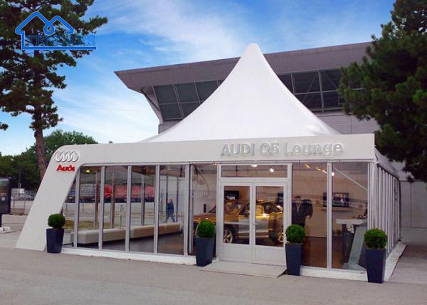 Durable Aluminium Pagoda Tent With Glass Wall For Trade Show, Banquet Canopy Family , Party BBQ Etc