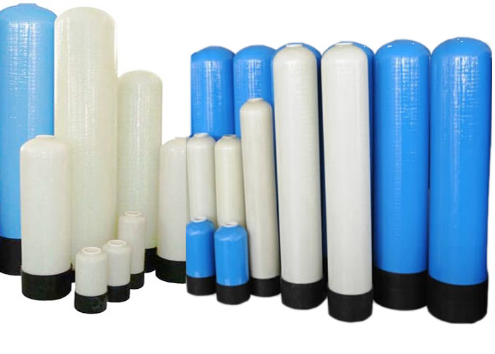 FRP Water Treatment Tank Vessel / Ion Exchange Resin Tank For Filter Water Systems