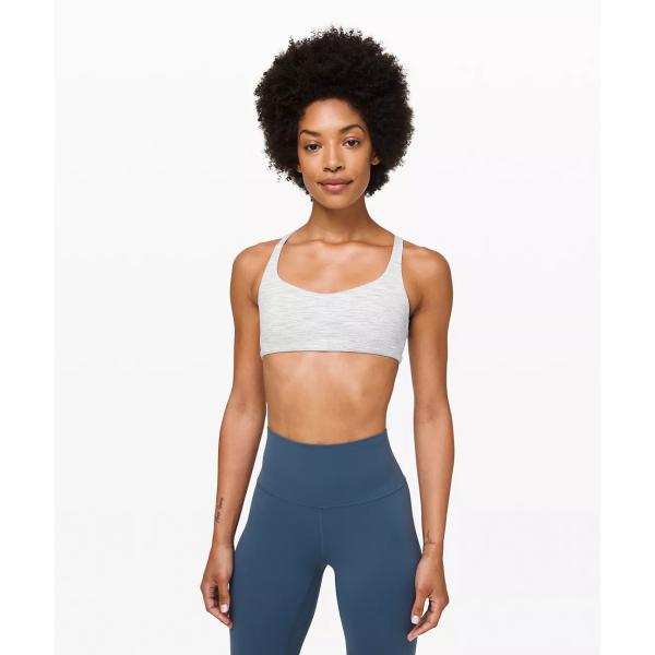 Workout High Impact Sports Bra With Adjustable Straps Cross Back