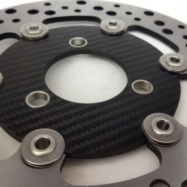 Natural Color Carbon Fiber Front 220mm Brake Disc for Honda Wave 110 125 Replace/Repair