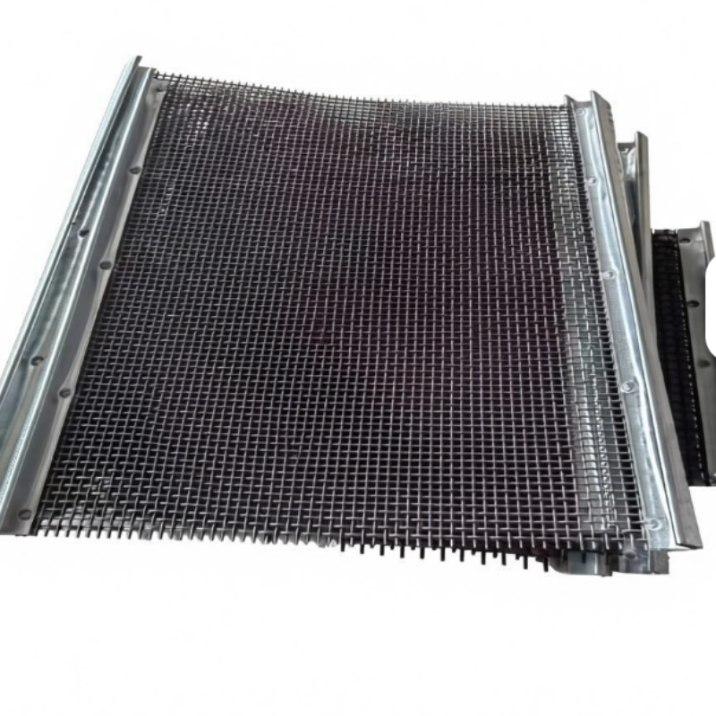 Manganese Steel Crimped Wire Mesh with 6mm Wire Diameter and 100mm Opening Size for Customized Mining Screen Panels