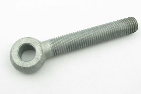 M3 Carbon Threaded Eye Bolt Hex Head Bolt Zinc Plate Surface ASME B18.6.3