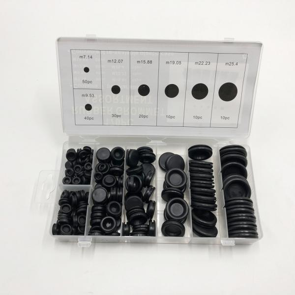 Customized Size Black Rubber Grommet Kit with Excellent Chemical and Physical Property