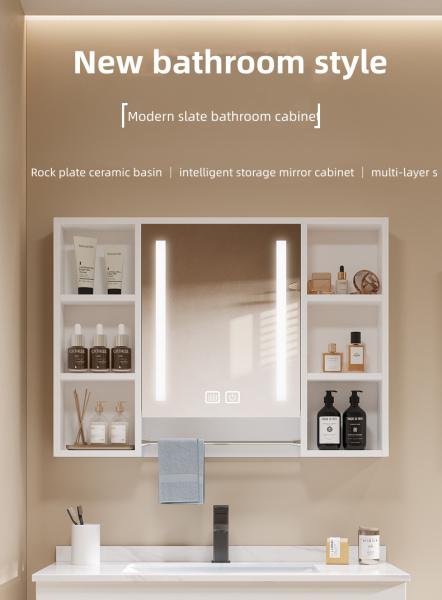 Formaldehyde Free Sunscreen Hanging Bathroom Cabinet Modern Simple