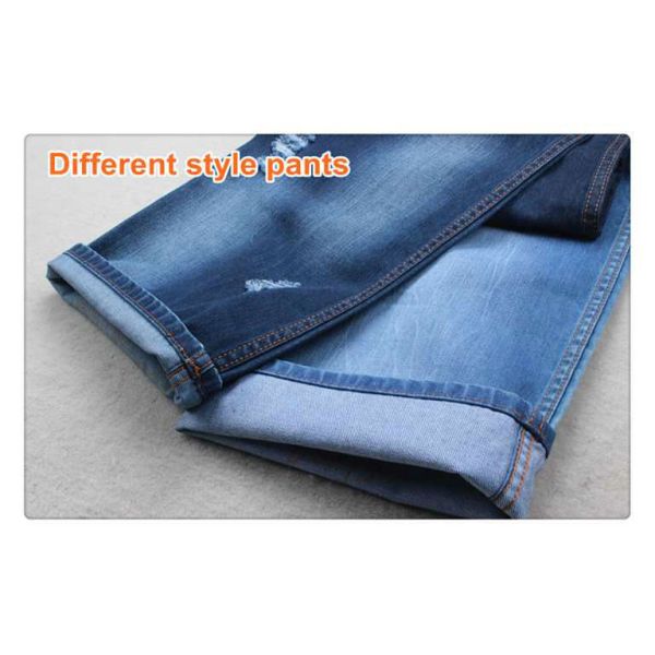 Apparel Indigo Blue Jeans Fabric Cotton Stiff Hand Denim Fabric Prices Wholesales