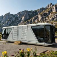 Chinese Design Style LED Lighting Mobile Capsule House Ultimate Mobile Living Experience