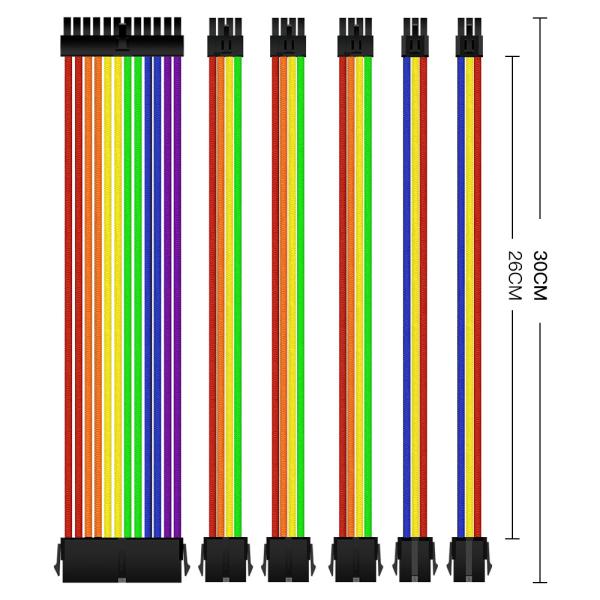 Power Cord Cable Extension  Rainbow   Foxconn Cutter Ethernet Crimping Tools Speaker Fast Charging  Stripping  wholesale