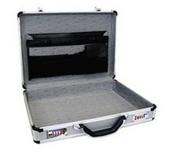 Hard Sided Aluminum Briefcase Tool Box 13 Inch For Laptop Carrying