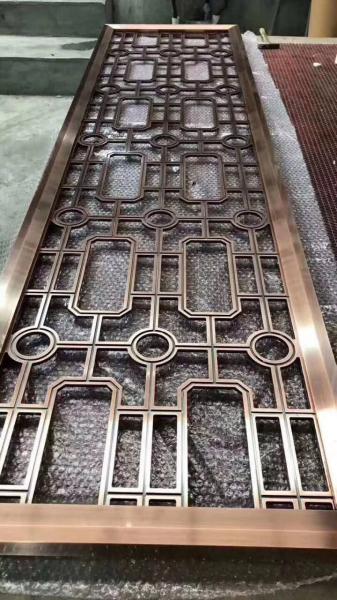 Aluminum Carved Perforated Metal Screen Decorative Exterior Metal Wall Panel Room Partition