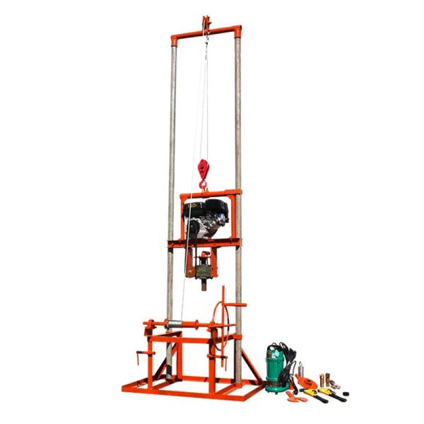 80 Meter Multifunctional Gasoline Diesel Water Well Drilling Rig, Irrigation Machinery, Easy to Operate
