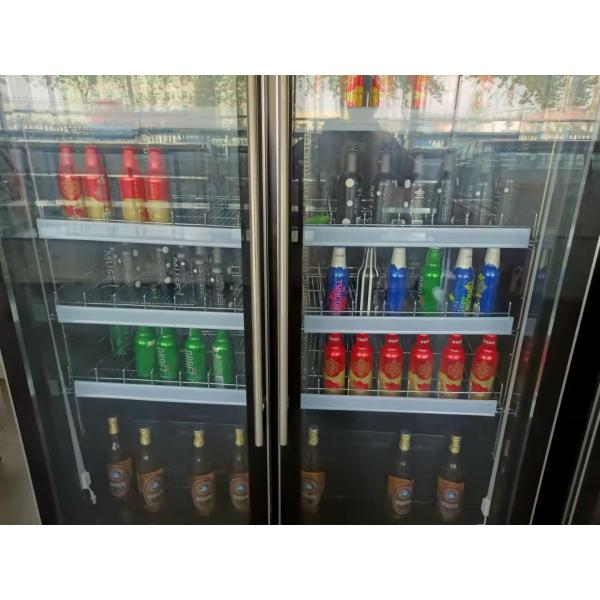 Three Door 1800L Beer Upright Glass Door Freezer Beverage