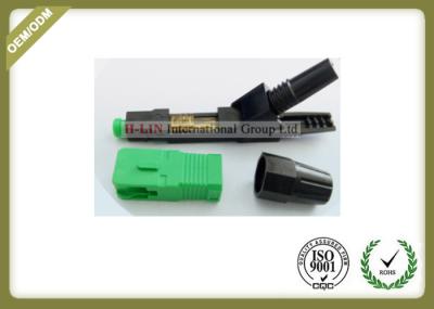FTTH Embedded SC Cold Junction  Field Assembly Type SC APC Fast Connector 52mm for 3.0*2.0mm cable