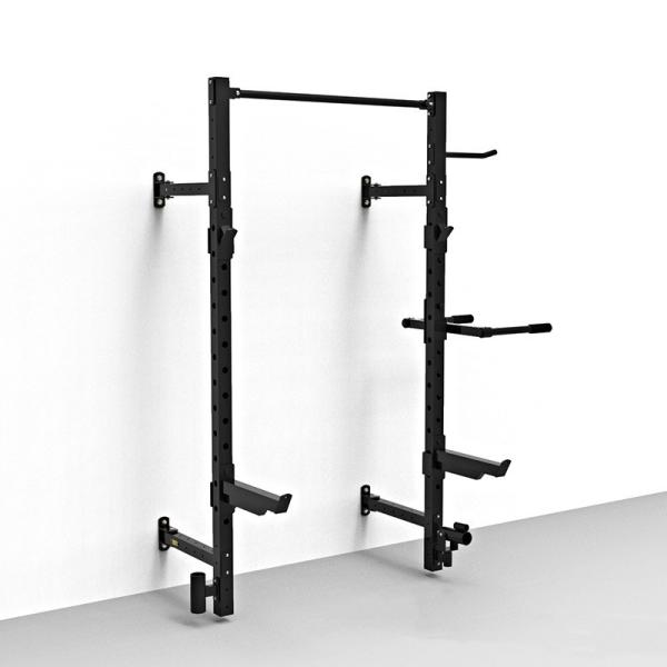 Home Gym Wall Mounted Foldable Pull Up Bar Strength Training Smith Machine Squat Racks