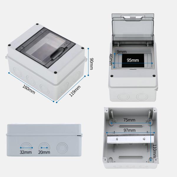 HT 5 Way IP65 Waterproof Outdoor Electrical Enclosure Distribution Plastic Switch Box