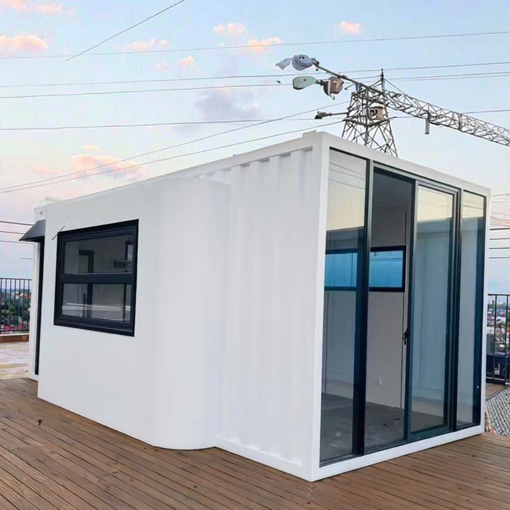 Modular Tiny  House  Prefab Flat Pack Shipping Container House  Hotel Mobile Room Made Steel Frame Sandwich Office Shop Workshop