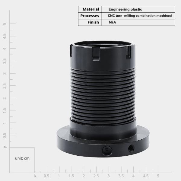 Composant de tour de tournage et de fraisage en aluminium Cnc sur mesure de haute qualité