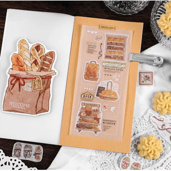 SGS Bakery Bread Hand Account Sticker Kiss Cut And Die Cut Sticker 1.5Inch