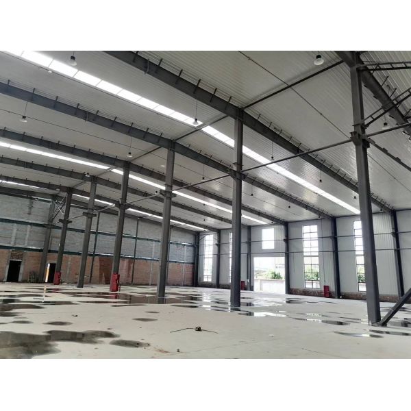 Large Span Galvanized Steel Frame Warehouse For Factory Storage