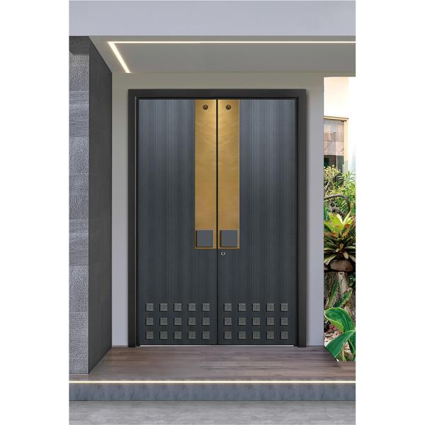 Modern Stainless Steel Entrance Door Exterior Door Smart Lock Front Door For House Gate