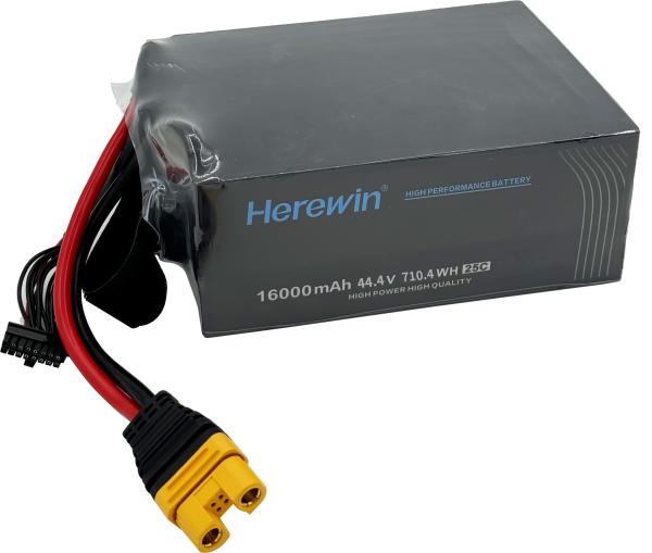 16000mAh 12S 44.4V 25C Bateria de célula de bolsa LiPo Herewin Bateria de UAV