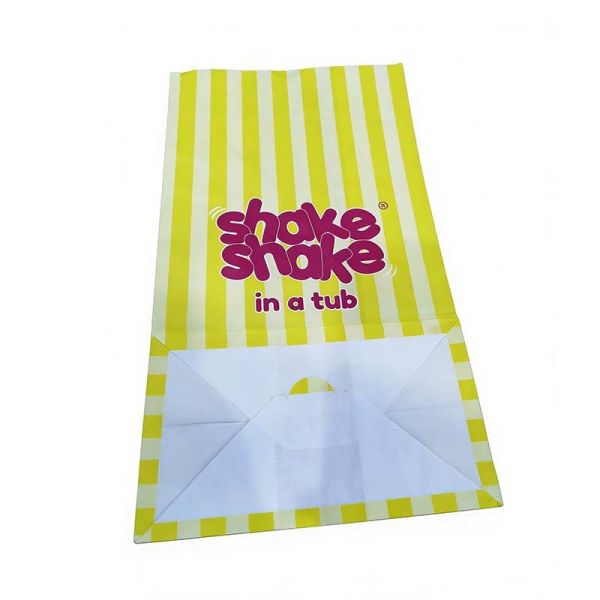 Biodegradable Paper Food Packaging Bags Moisture Resistant Bread Paper Bags Breathable