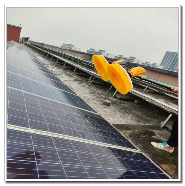 Manul Extension Pole Telescopic Solar Panels Window Cleaning Brush with 3-8 Section Number