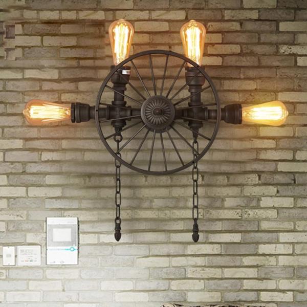 Iron Retro Vintage Filament Bulb Wall Lights E27 Loft Edison Bulb Wall Lights