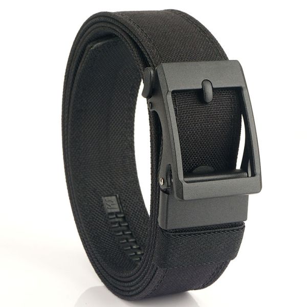 DANSKY New Style Aluminum Alloy Outdoor Nylon Belt Men's Elastic Waist Belt for Workwear - Custom Logo