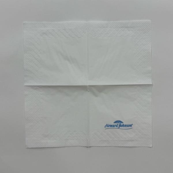 23*23cm White Beverage Napkins 20pcs/Bag OEM 2 Ply Beverage Napkins