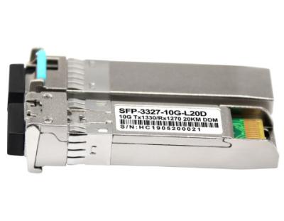 Single Fiber 10G SFP+ Optical Transceiver 10km 20km LR SFP Module LC Connector DDM