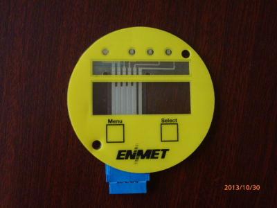 Livre teclados do interruptor de membrana do brilho do projeto com janela e adesivo claros de 3M