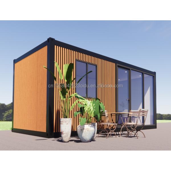 Casa prefabricada moderna de 3 dormitorios Prefabricada modular Contenedor pequeño Extensible Estructura exterior de acero